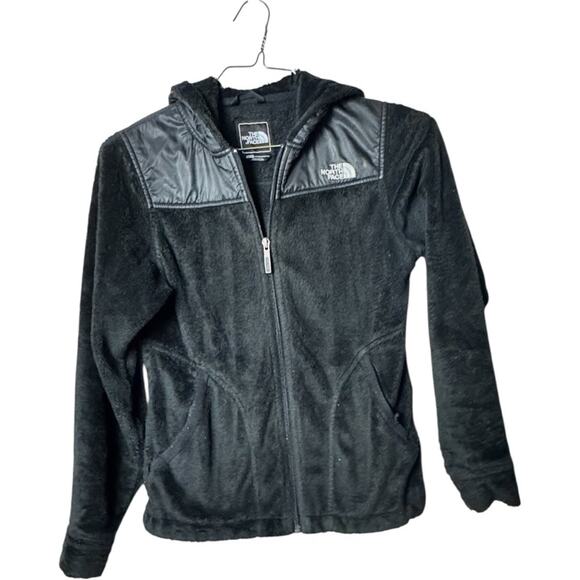 The North Face Women’s  Cold Weather Winter Black Hooded Fleece Jacket Sz XS/TP - Picture 1 of 5